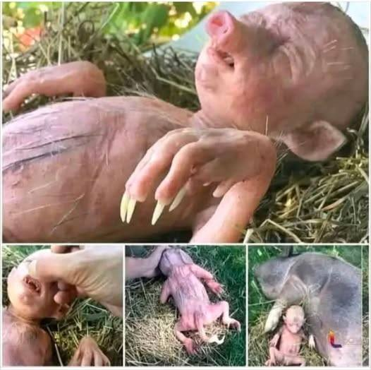 A baby is born half pig, half human, and manages to survive… See more
